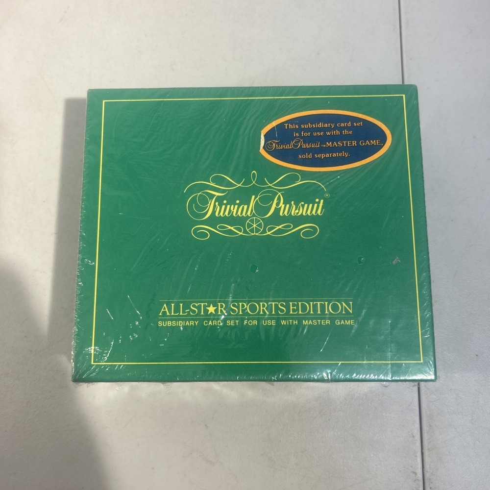 Vintage 1981 Trivial Pursuit All-Star Sports Edition Subsidiary Card Set Sealed